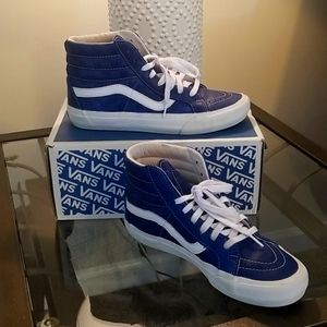 Van's sk8-hi Reissue Blue and White